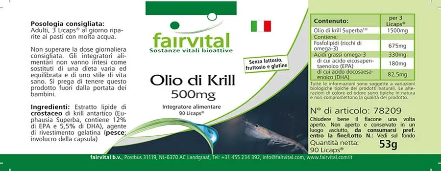 Krill oil 500mg - 90 LiCaps®