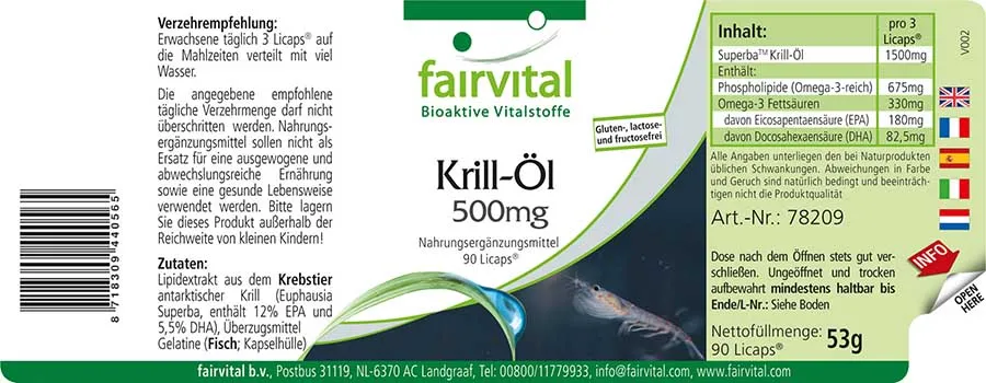 Krill olie 500mg - 90 LiCaps®