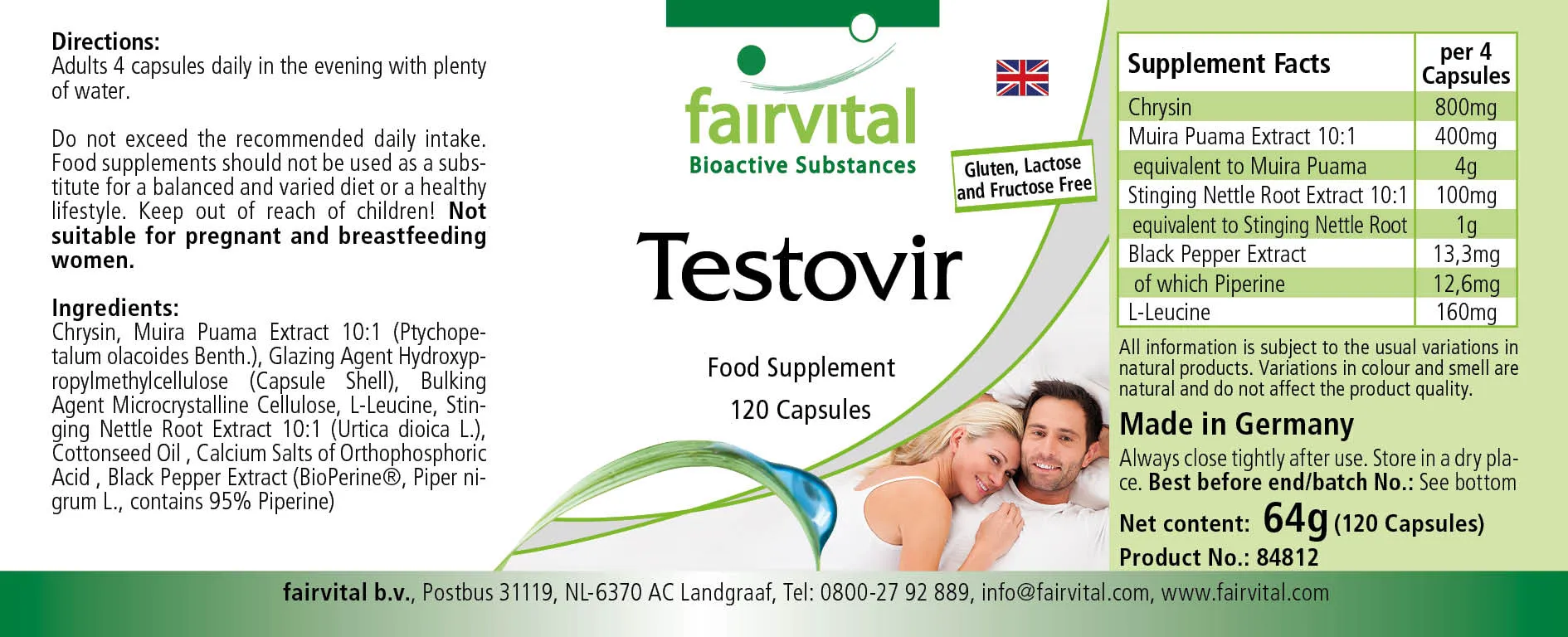 Testovir - 120 capsules