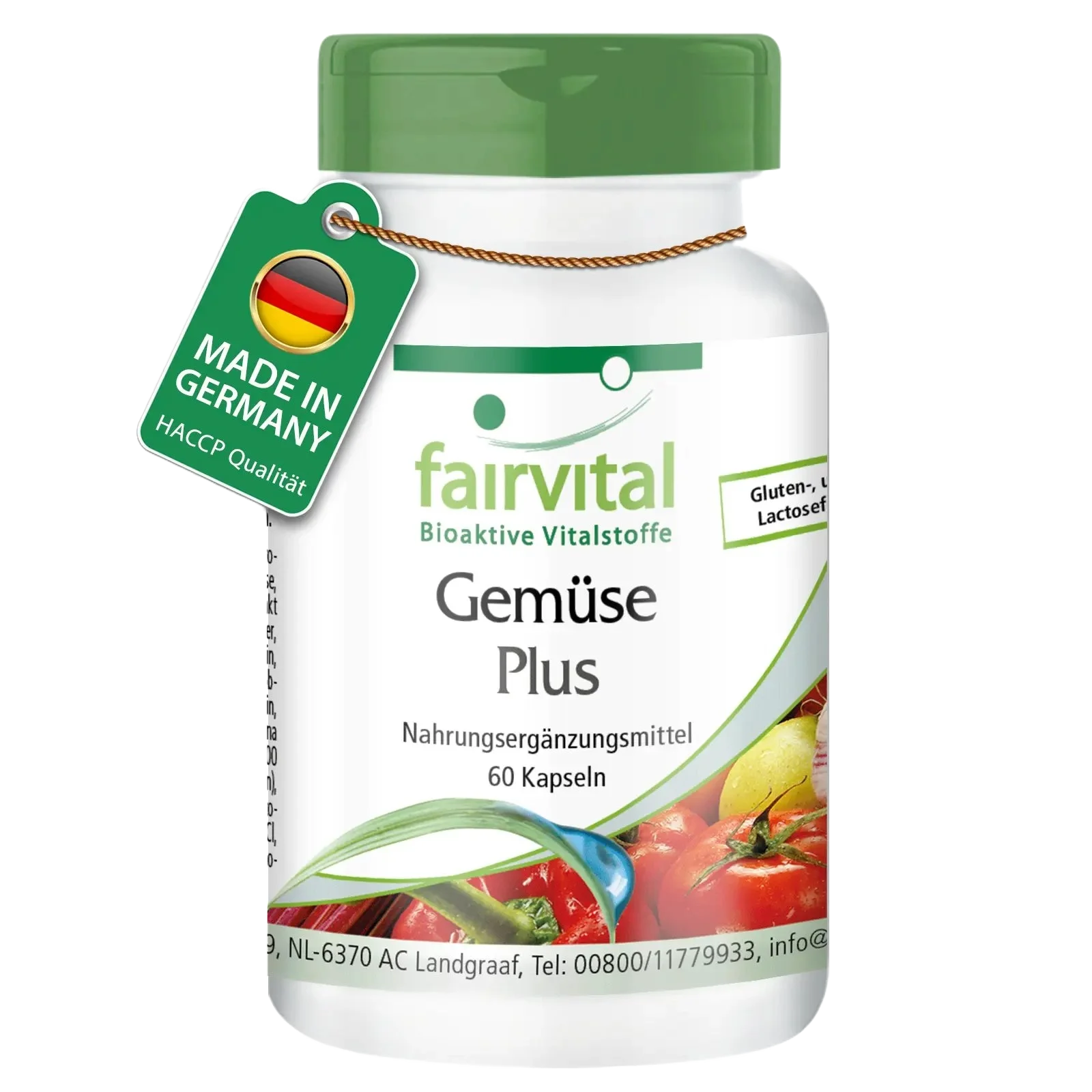 Gemüse Plus - 60 Kapseln - mit Cholin Zink uvm.- für Leberfunktion, Fettstoffwechsel, Immunsystem uvm. | Fairvital Gemüse Plus - 60 Kapseln - mit Cholin Zink uvm.- für Leberfunktion, Fettstoffwechsel, Immunsystem uvm. | Fairvital
