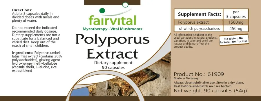 Polyporus extract 500mg