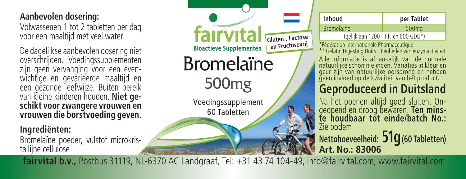 Bromélaïne 500mg - 60 comprimés