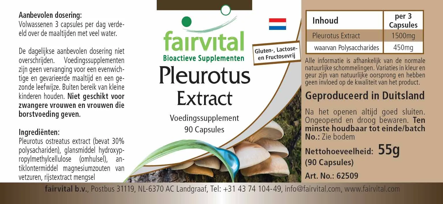 Pleurotus extract - 90 capsules