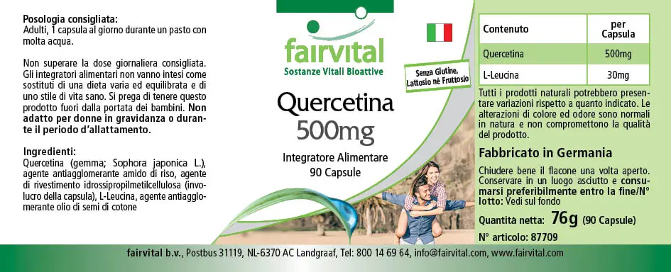 Quercetina 500mg – 90 capsule