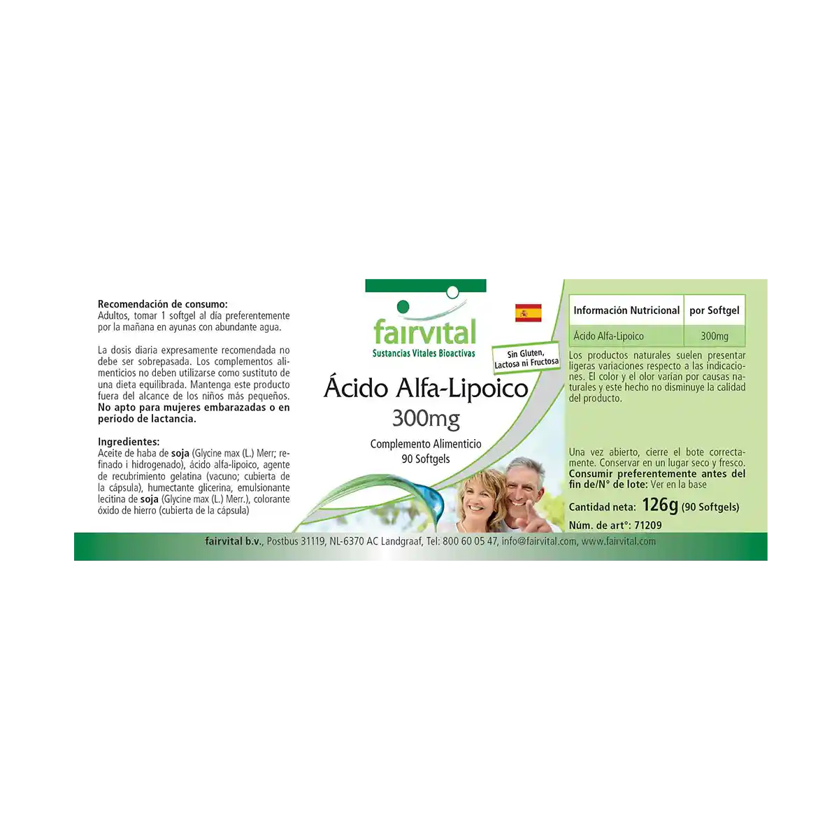 Alpha-Liponsäure 300mg - Alpha-lipoic acid (ALA) - 90 Softgels - Hochdosiert und Vegan | Fairvital Alpha-Liponsäure 300mg - Alpha-lipoic acid (ALA) - 90 Softgels - Hochdosiert und Vegan | Fairvital