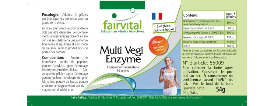 Multi Vegi Enzymes - 90 Capsules