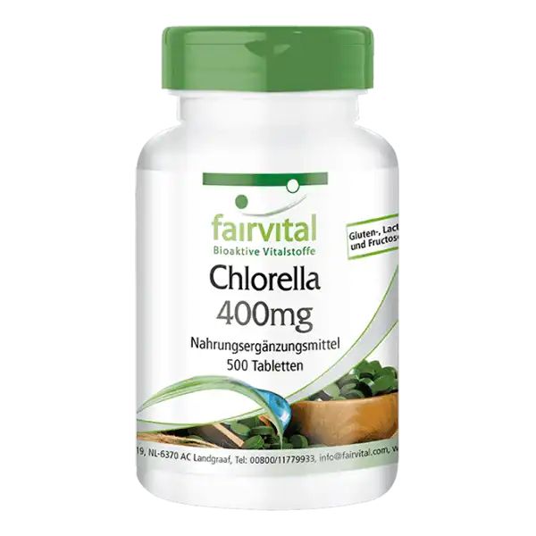 Chlorella 400mg - 500 tabletten