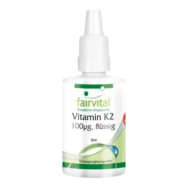 Vitamine K2 vloeistof 100µg per 10 druppels - 30ml
