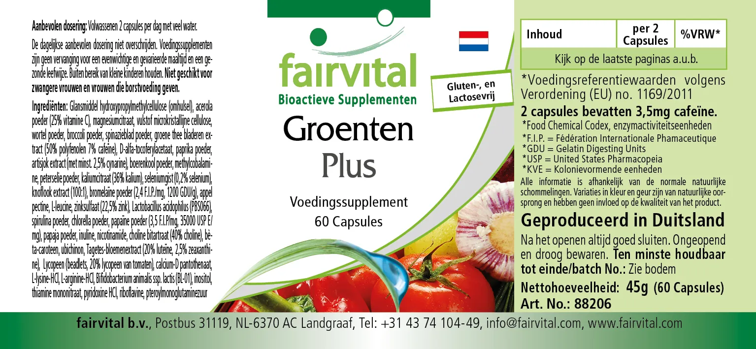 Groenten Plus - 60 capsules