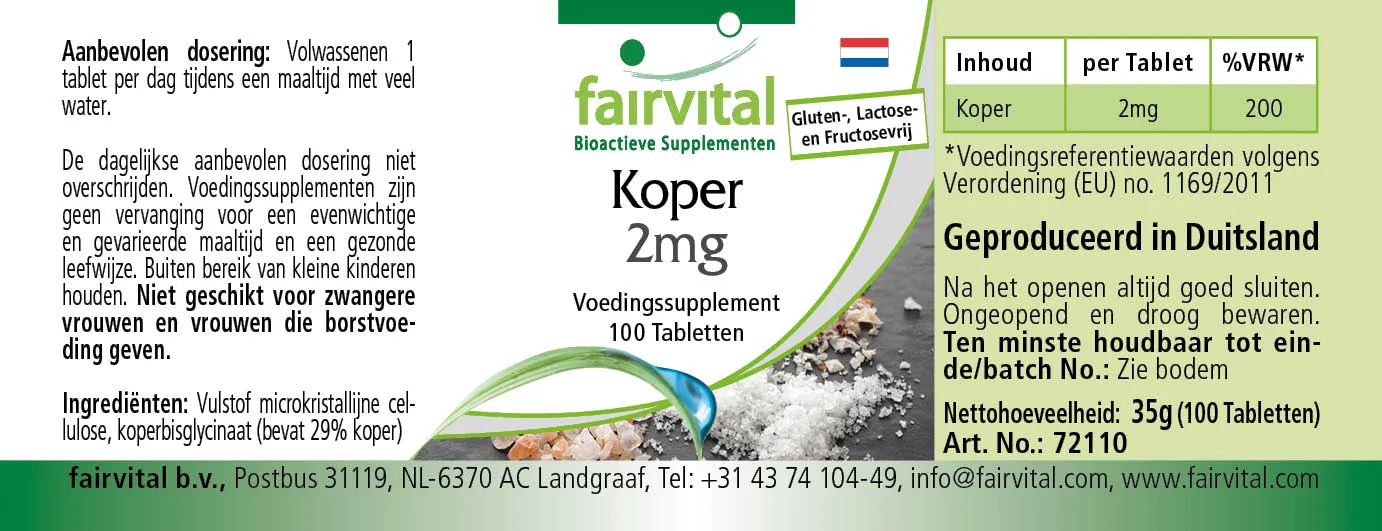 Koper 2mg - 100 tabletten