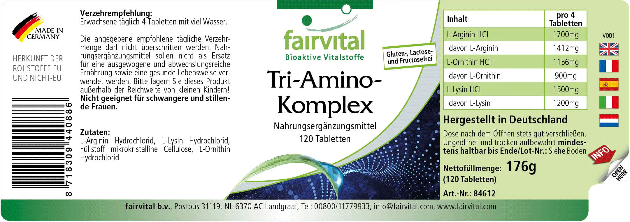 Tri-Amino-Complex - 120 tablets