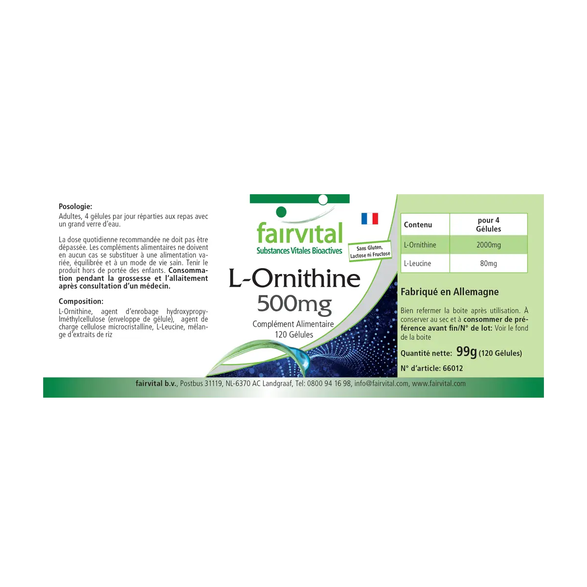 L-Ornithin 500mg