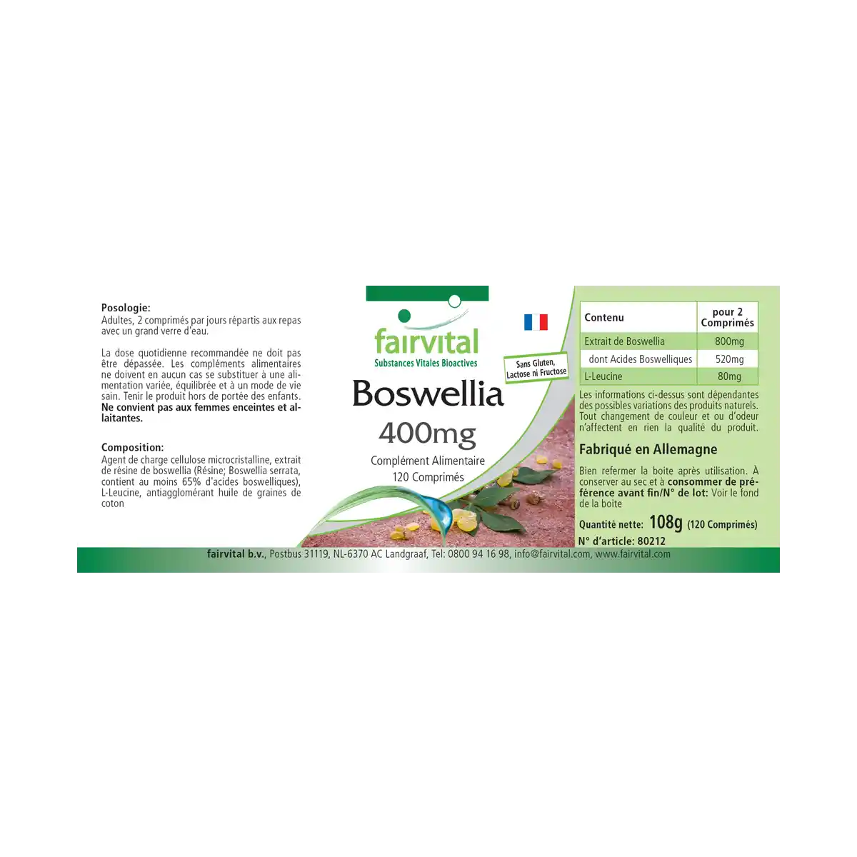 Boswellia serrata 400mg - 120 compresse