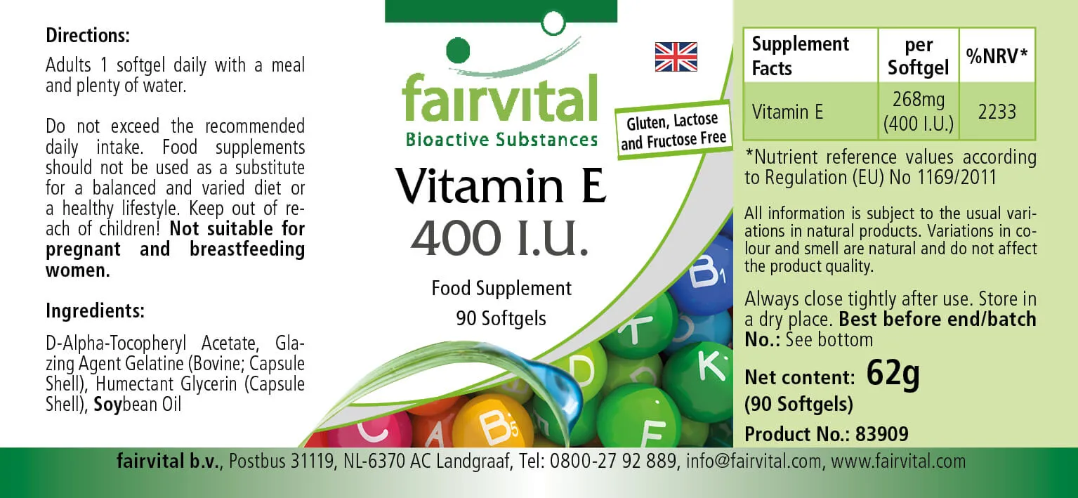 Vitamin E 400 I.U. - 90 softgels