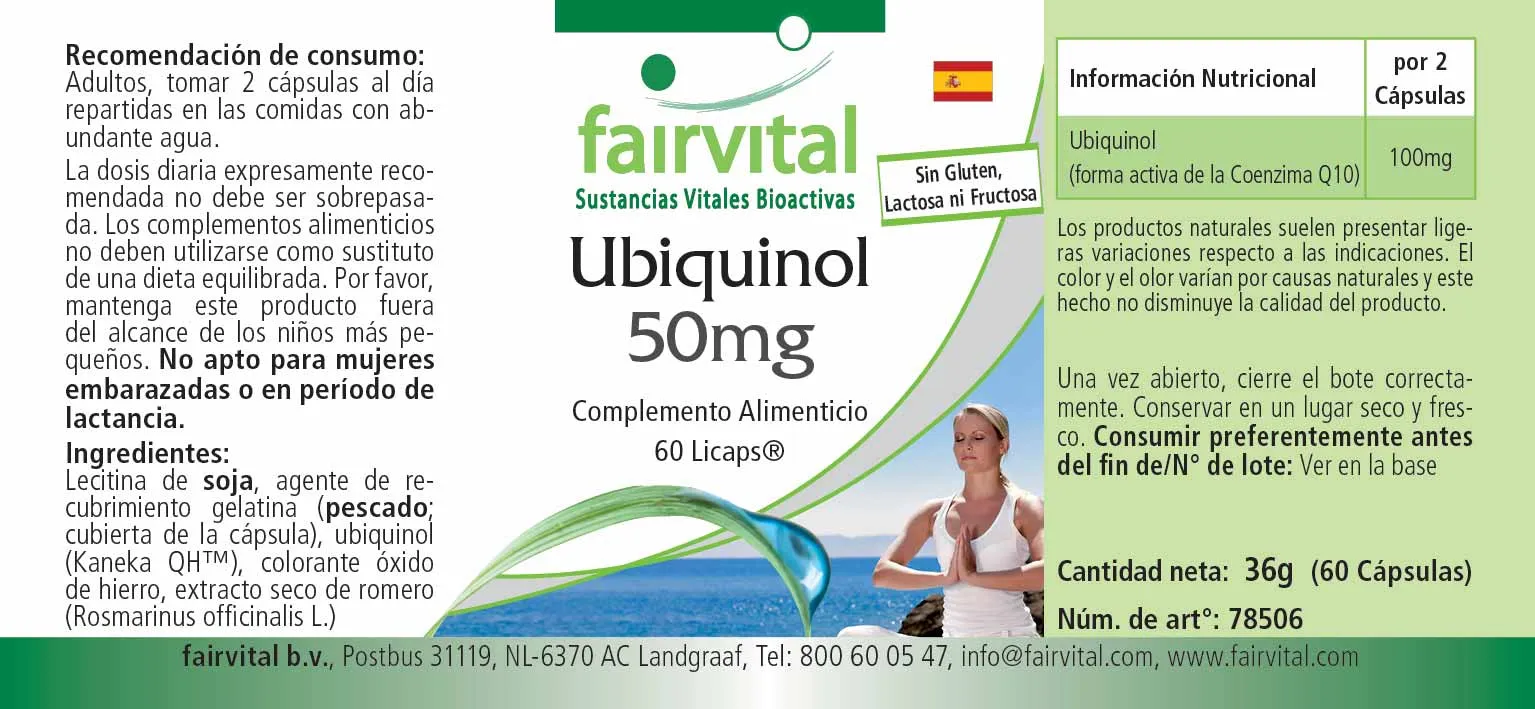 Ubiquinol 50mg - 60 LiCaps®