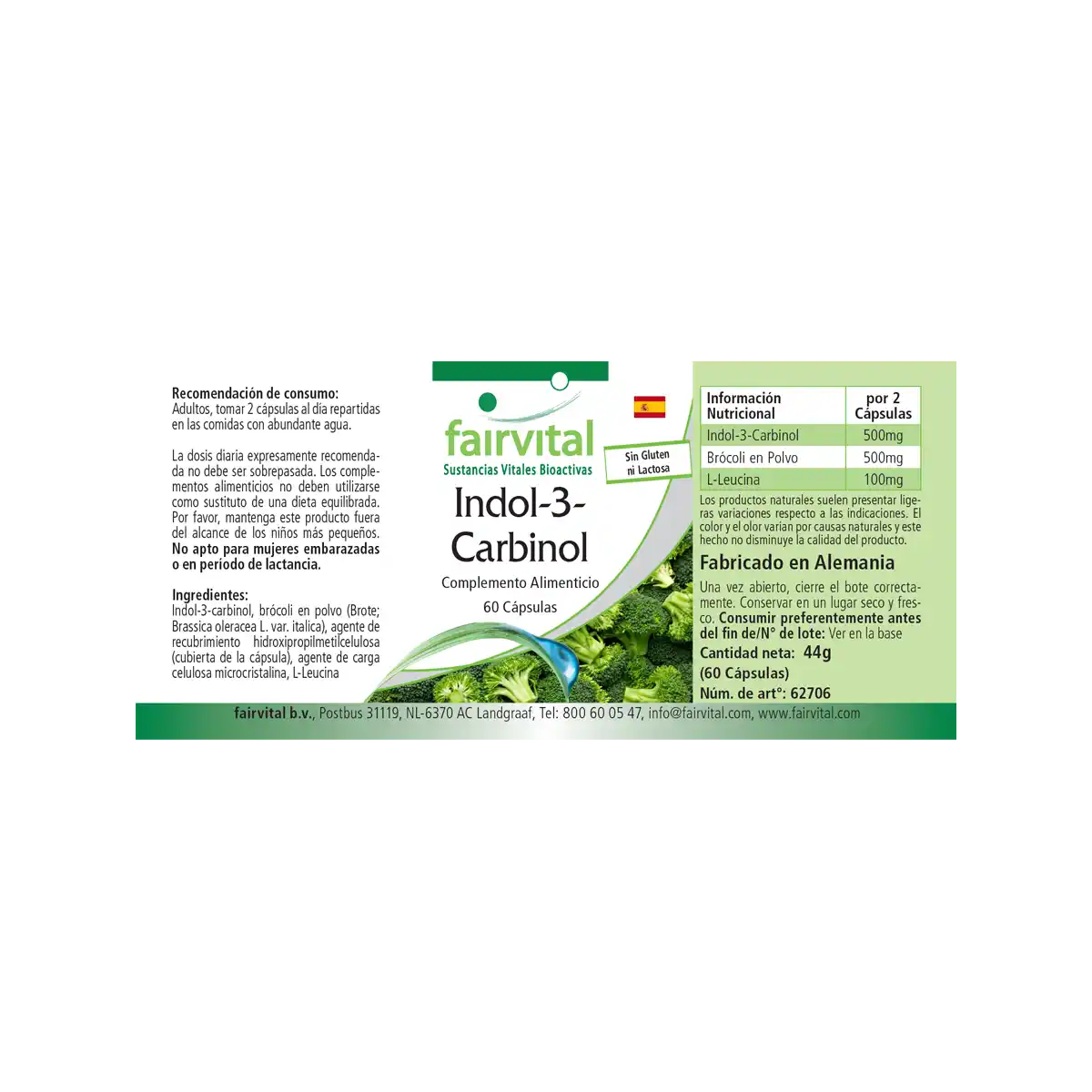 Indole-3-carbinol - 60 capsules