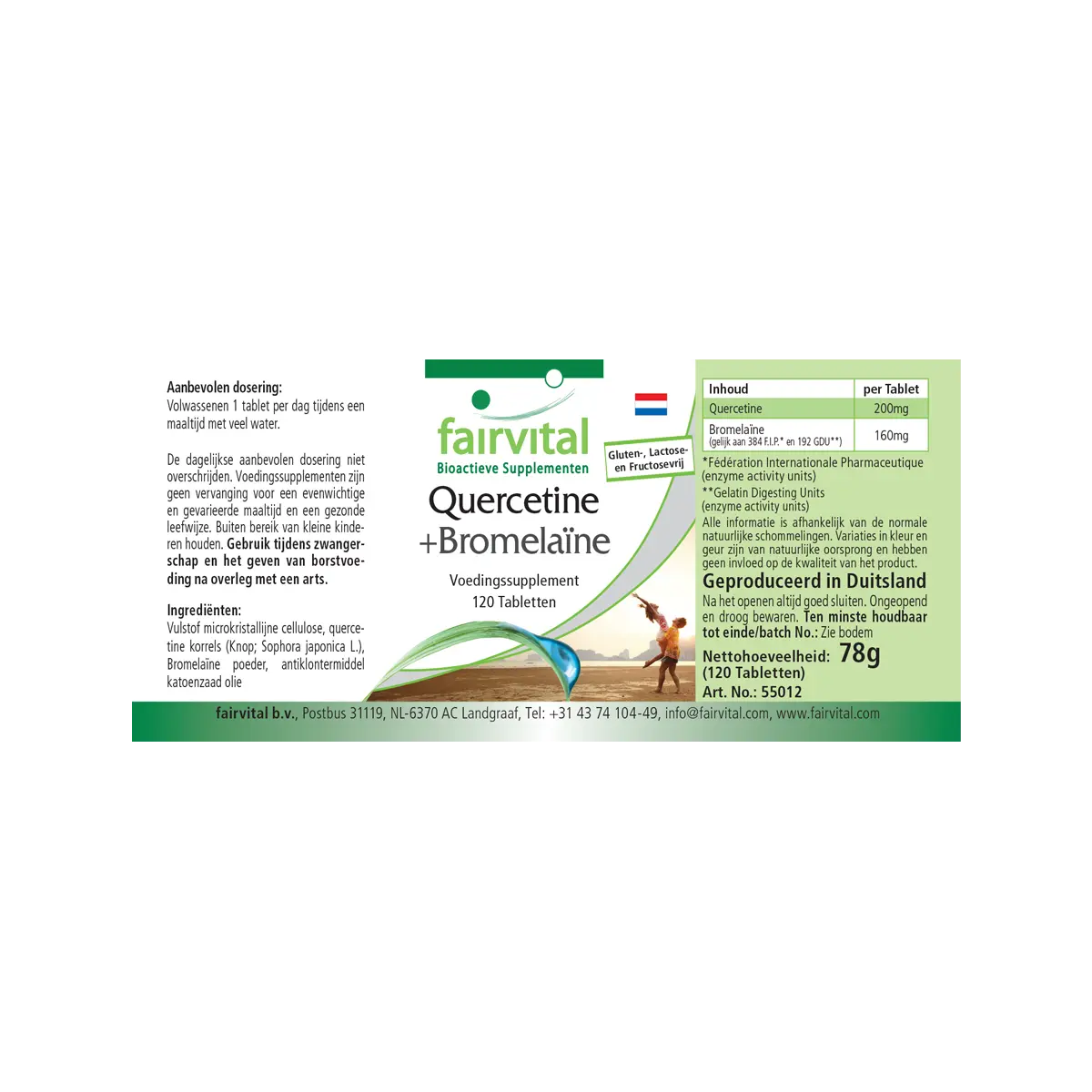 Quercetin plus Bromelain - 120 Tabletten