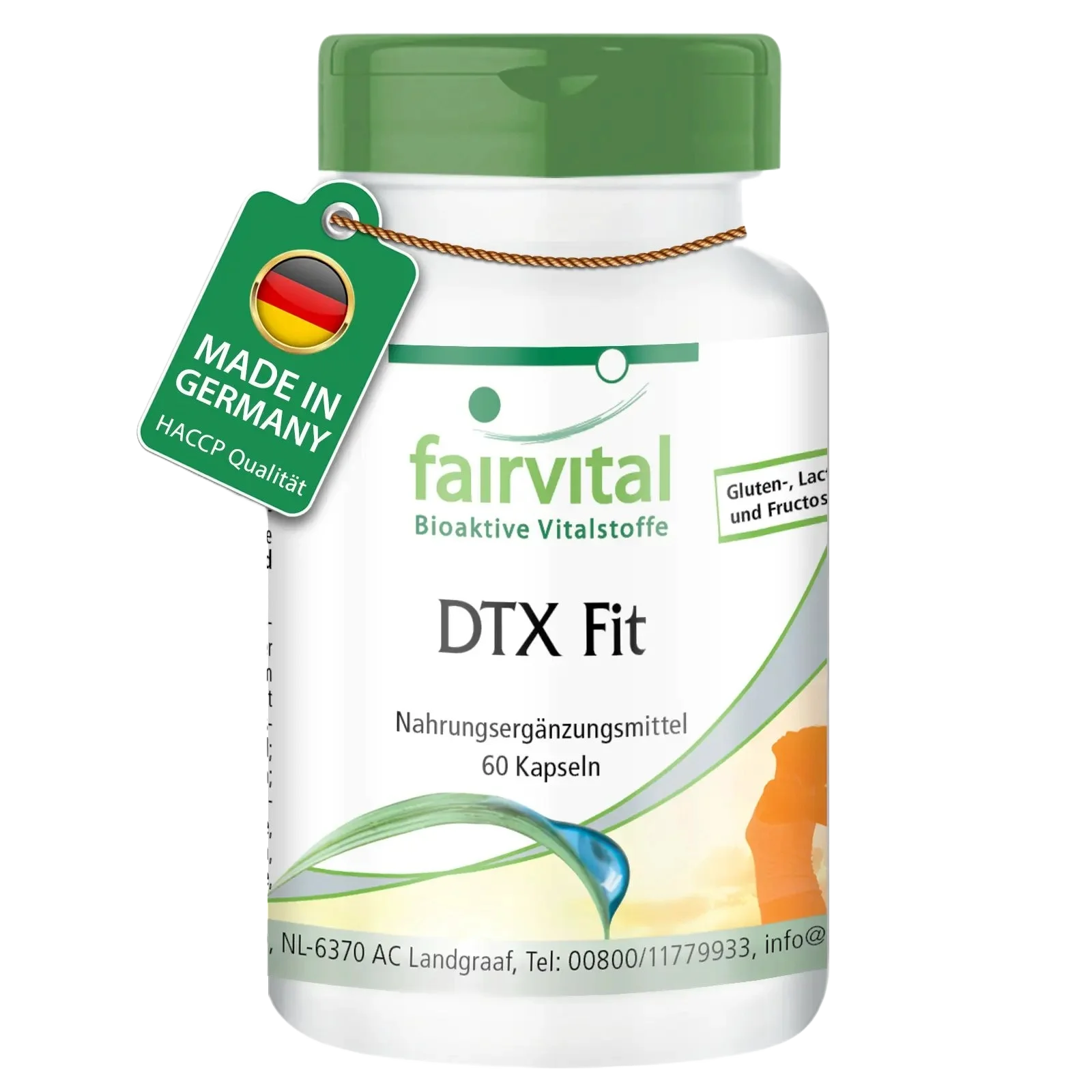 DTX Fit - 60 Kapseln - mit Vitamin B6, B12 und Selen - für Schilddrüse, Immunsystem, Haare - Vegan | Fairvital DTX Fit - 60 Kapseln - mit Vitamin B6, B12 und Selen - für Schilddrüse, Immunsystem, Haare - Vegan | Fairvital