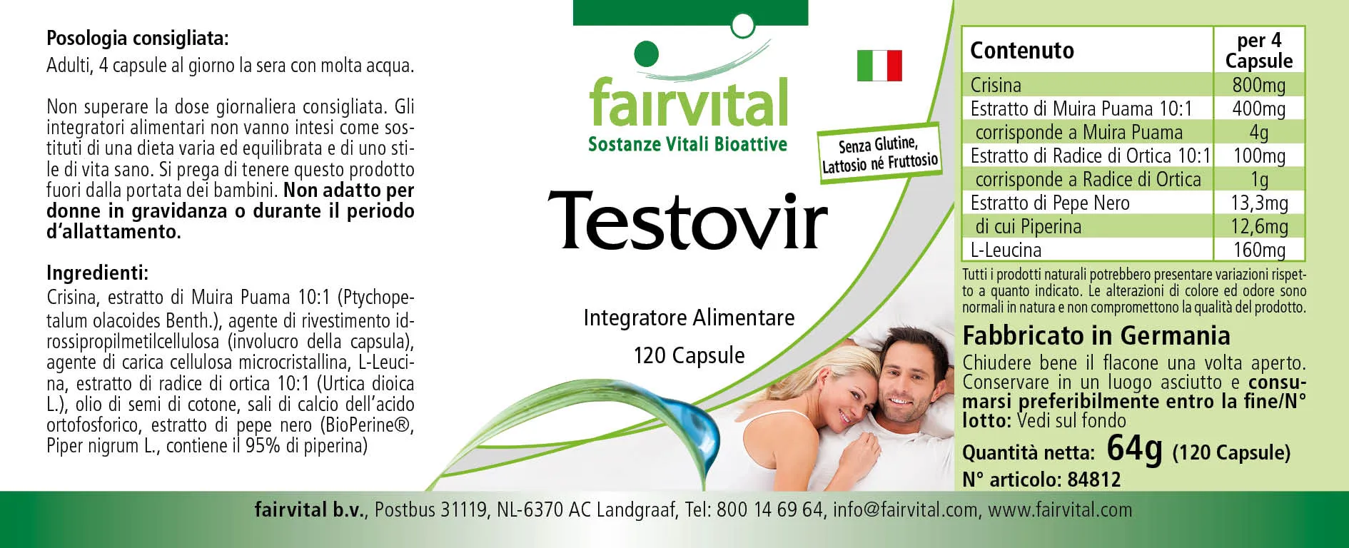 Testovir - 120 capsules