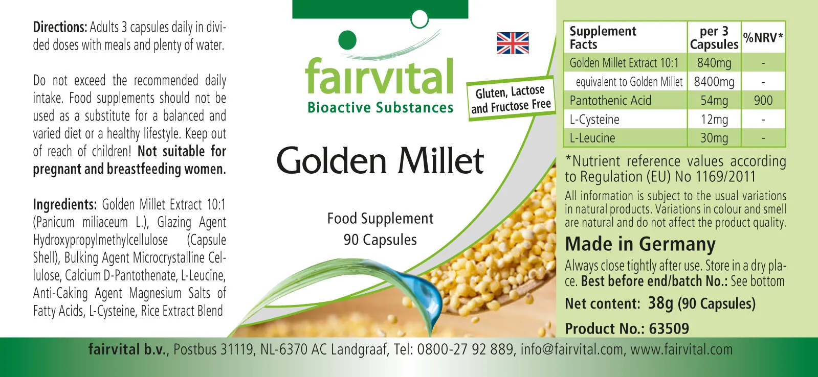 Golden millet - 90 capsules