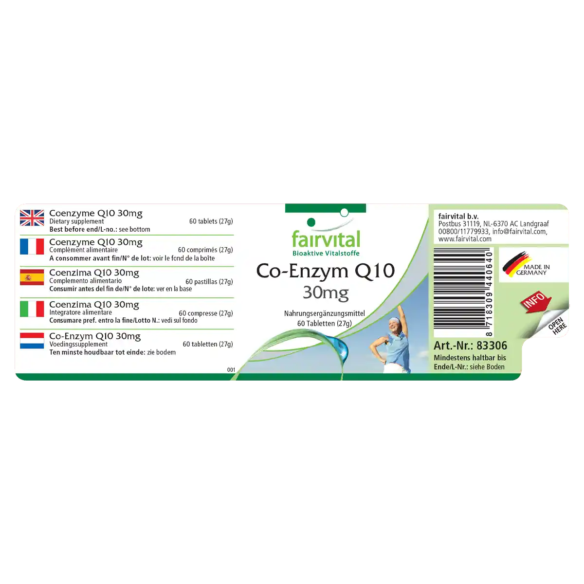 Co-enzym Q10 30mg - 60 tabletten