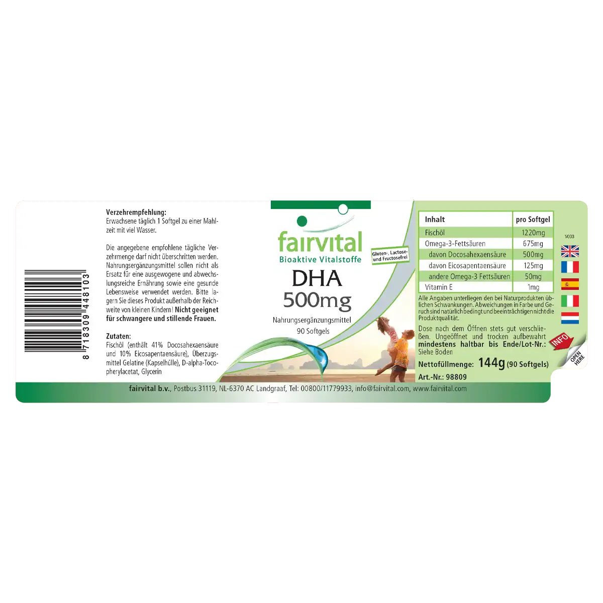 DHA 500mg - 90 Softgels