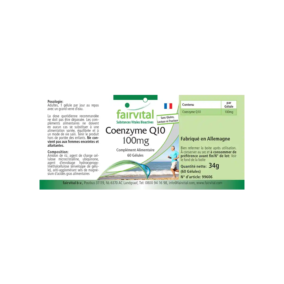 Coenzyme Q10 100mg - 60 gélules