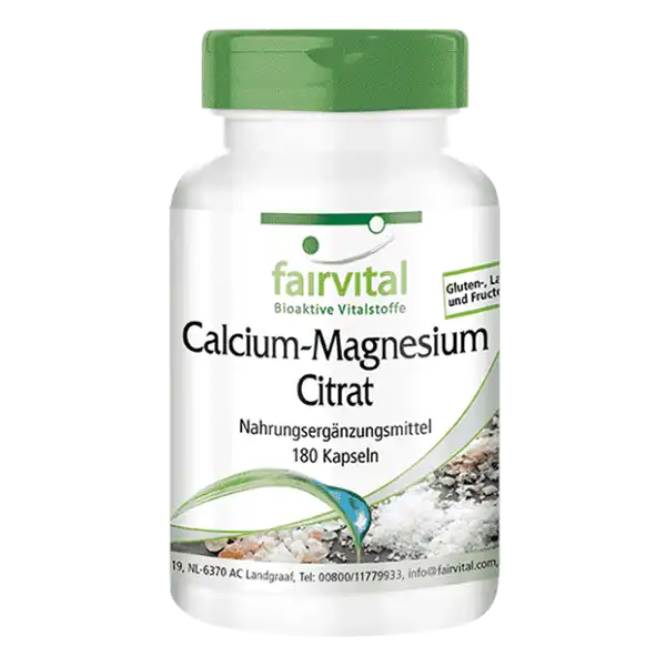 Calcium- Magnesiumcitraat - 180 Capsules