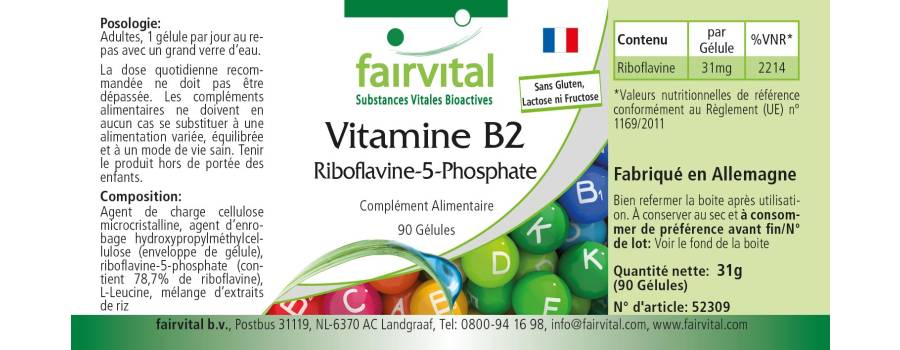 Riboflavin-5-Phosphate - 90 Capsules