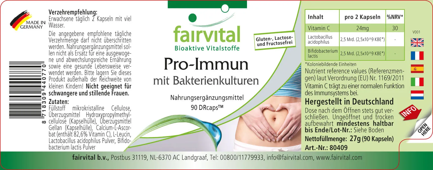 Pro-Immun met bacterieculturen - 90 capsules