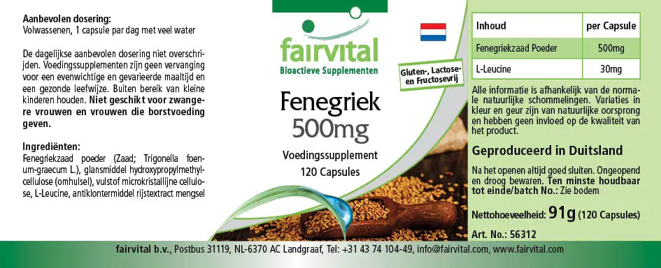 Fenegriek 500 mg