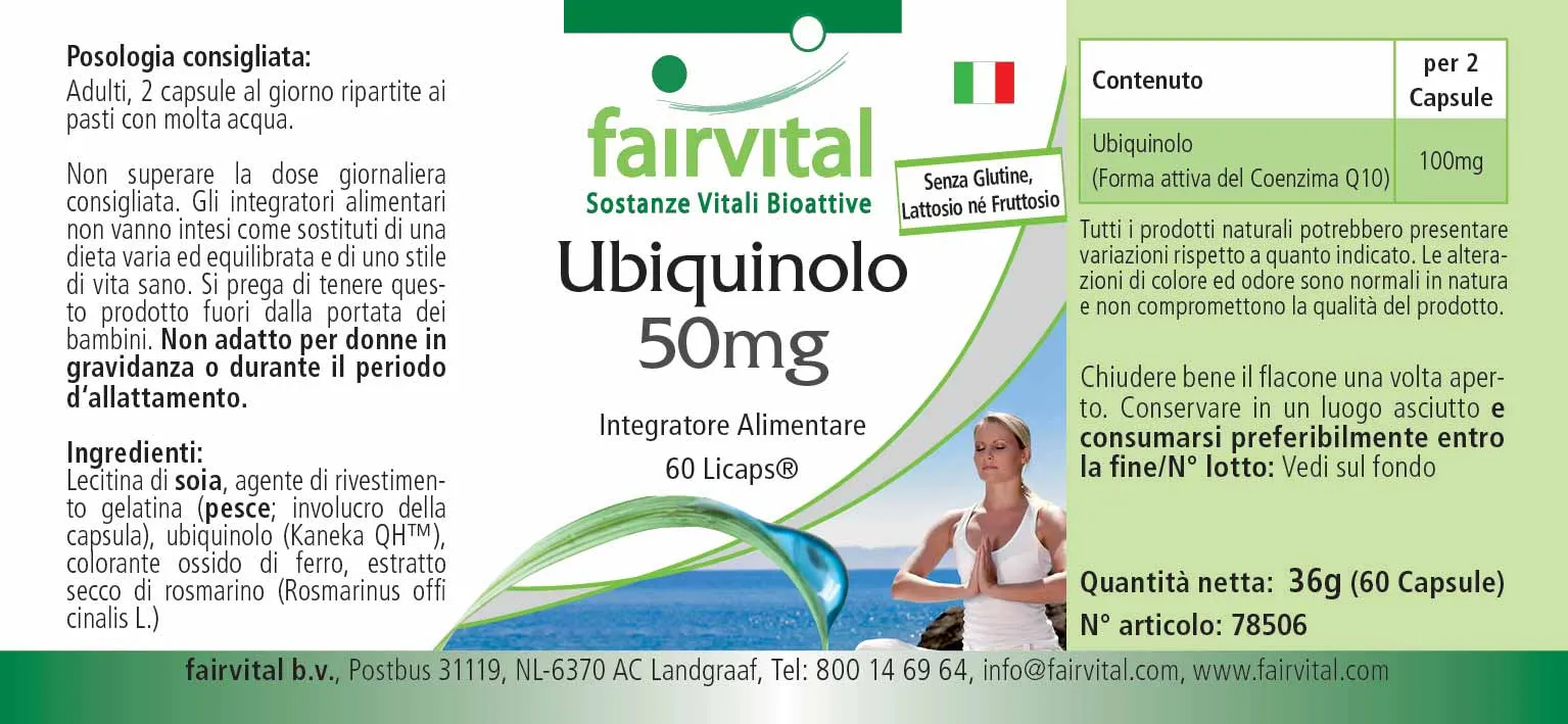 Ubiquinol 50mg - 60 LiCaps®.