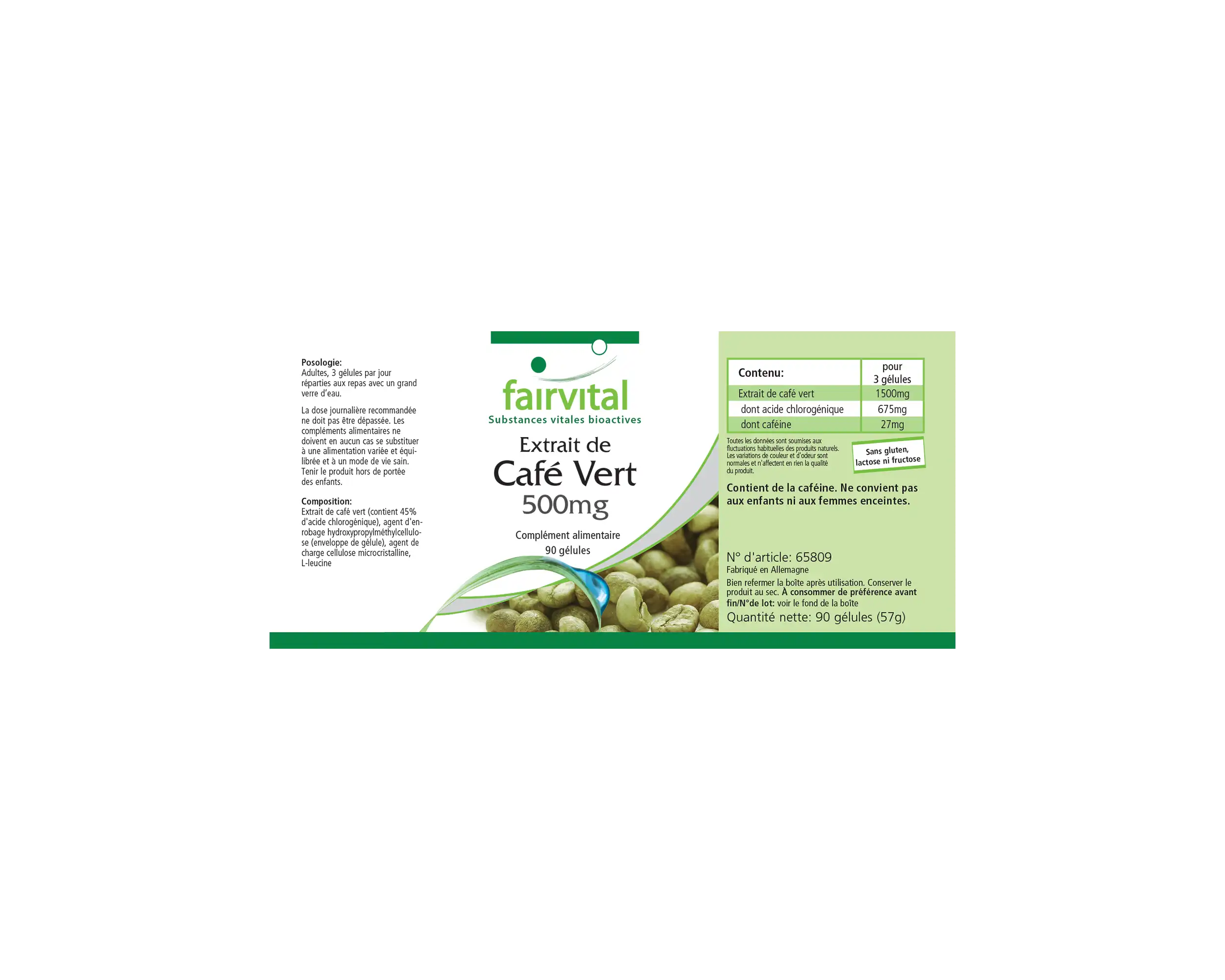 Grüner Kaffee Extrakt 500mg