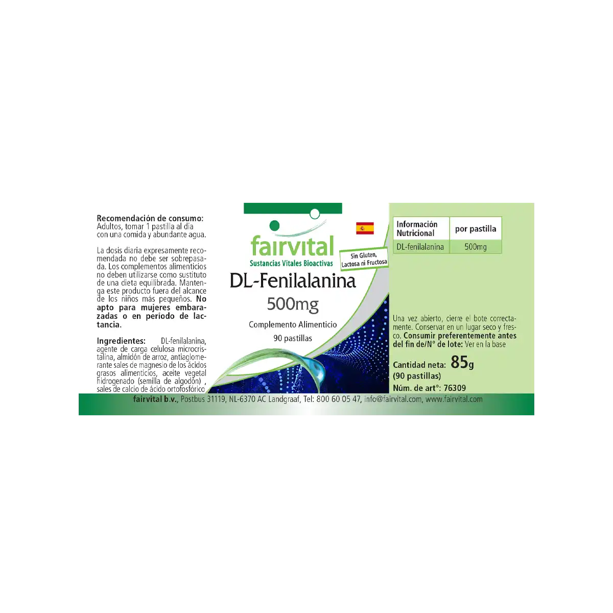 DL-phenylalanine - 90 tablets