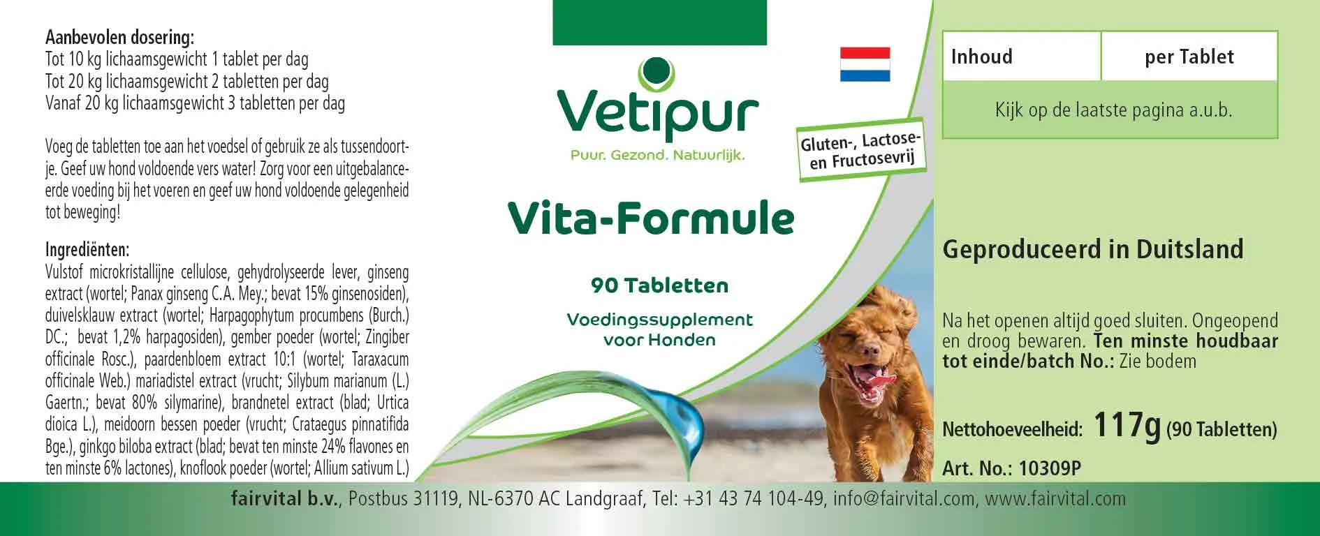 Vita Formula - 90 tablets for dogs | Vetipur