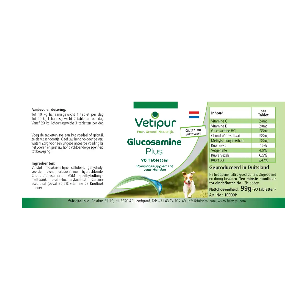 Glucosamine Plus - 90 tablets for dogs | Vetipur