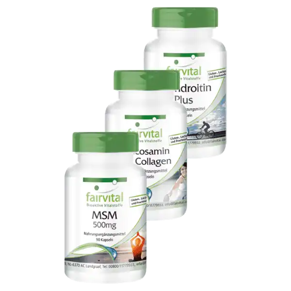 Arthro Protect Forte - mit Glucosamin, Chondroitin, Collagen, Hyaluronsäure, MSM, Calcium, Vitamin D u. E | Fairvital Arthro Protect Forte - mit Glucosamin, Chondroitin, Collagen, Hyaluronsäure, MSM, Calcium, Vitamin D u. E | Fairvital