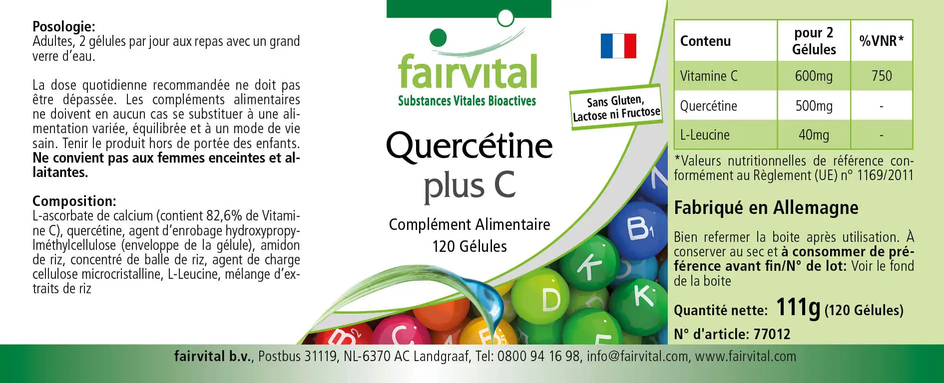 Quercetina Plus C – 120 capsule