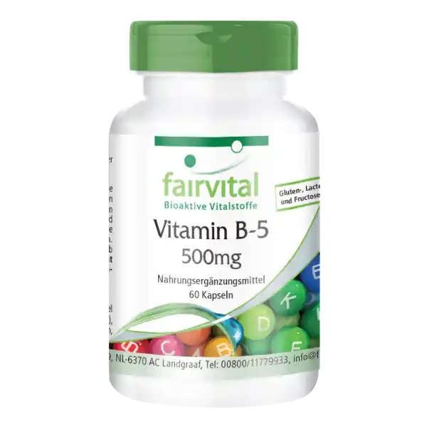 Vitamine B-5 500mg - 60 capsules