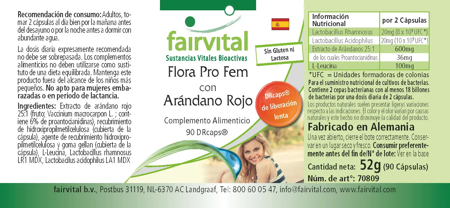 Flora Pro Fem with Cranberry - 90 DRcapsule