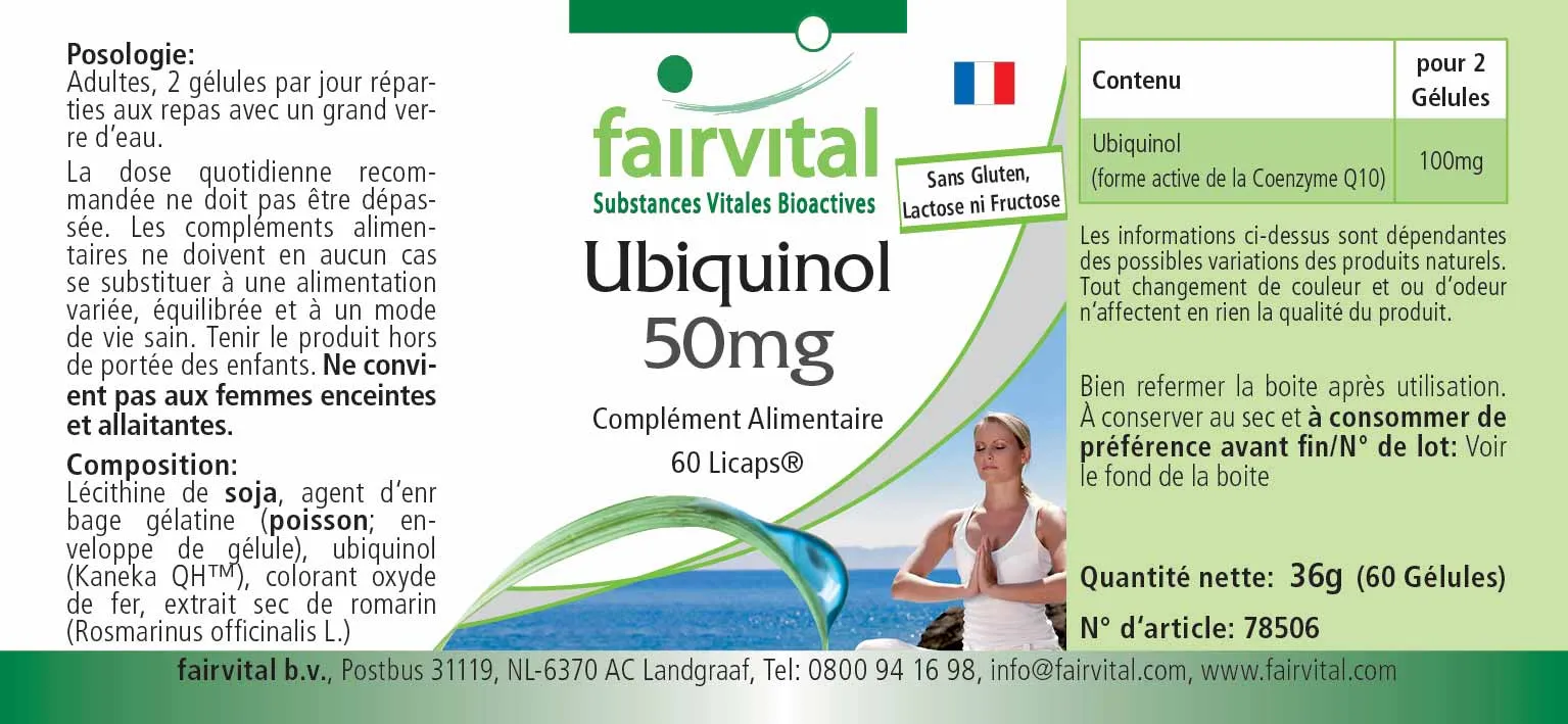 Ubiquinol 50mg - 60 LiCaps®.