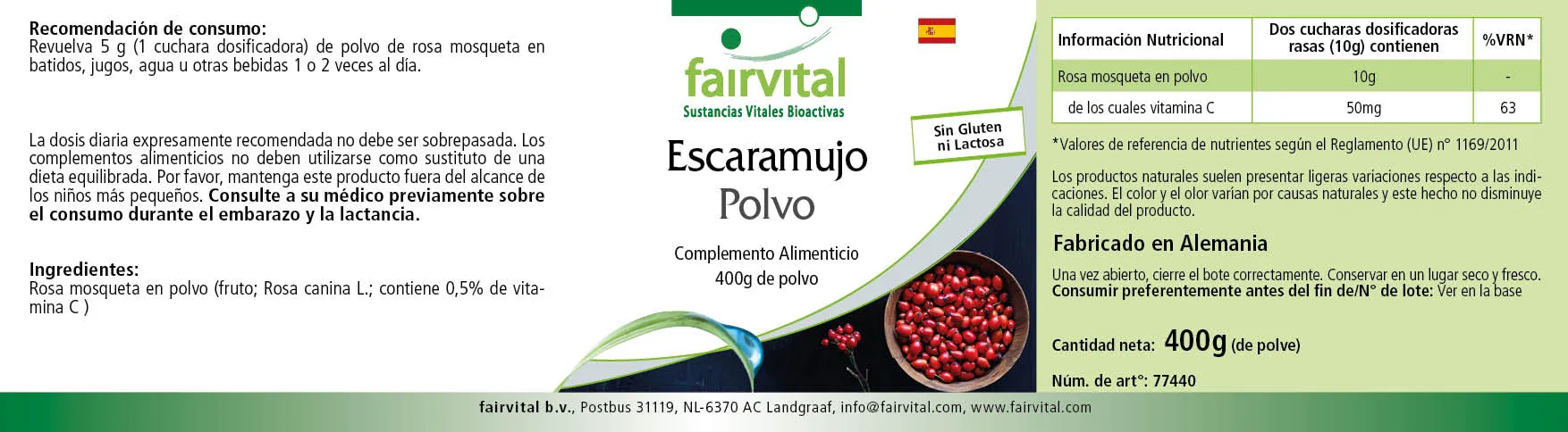 Rosehip powder - 400g