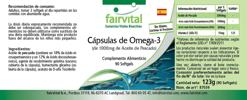 Omega-3 capsules van 1000mg visolie - 90 softgels