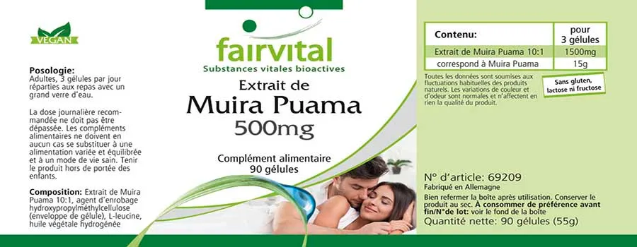 Muira Puama 10:1 Extrakt 500mg