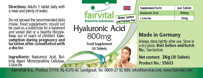 Acido ialuronico 800 mg