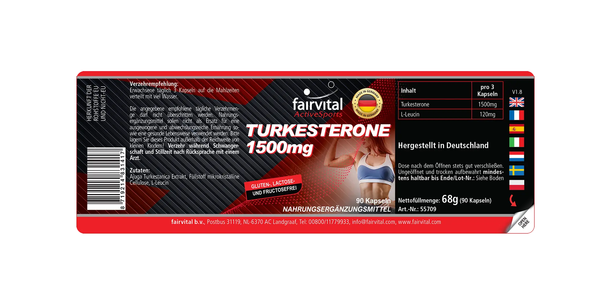 Turkesterone 1500mg - Power Booster | Fairvital