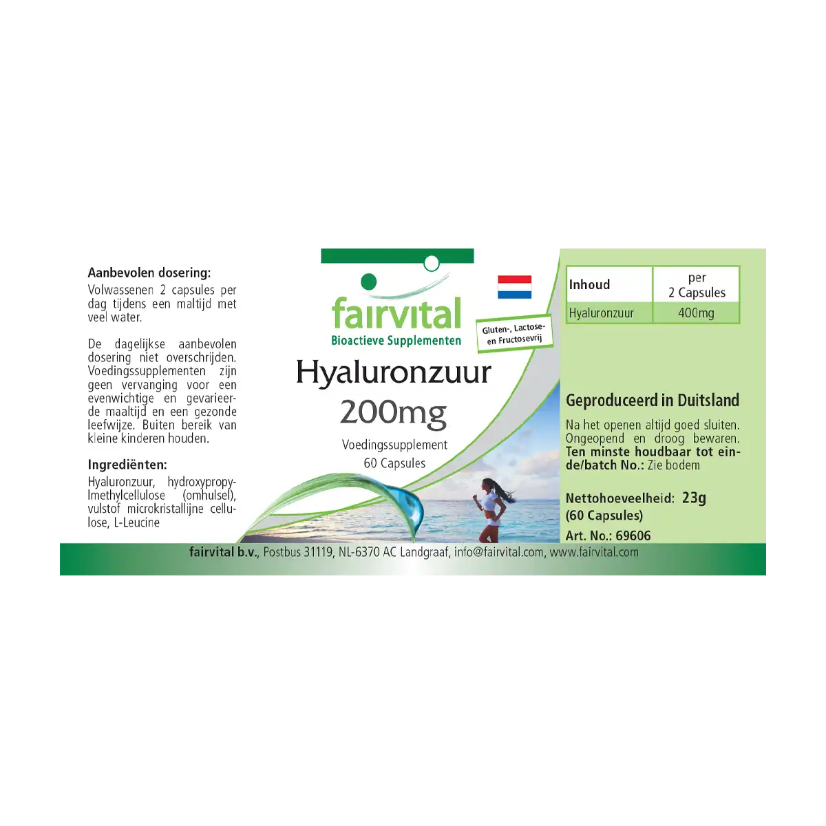 Hyaluronic acid 200mg - 60 capsules