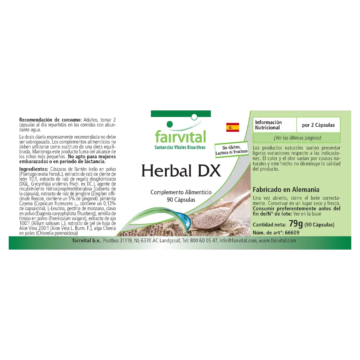 Herbal DX - 90 Cápsulas
