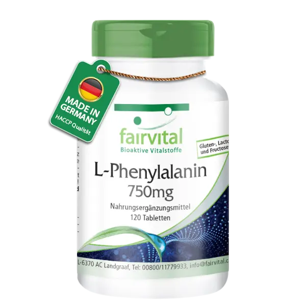 L-Phenylalanine 750mg - 120 Tablets L-Phenylalanine 750mg - 120 Tablets