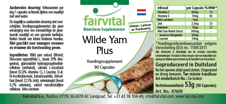 Wilde Yams Plus - 90 capsules